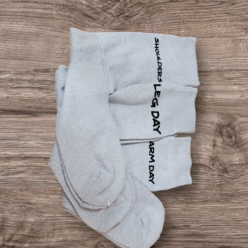 Grey crew socks